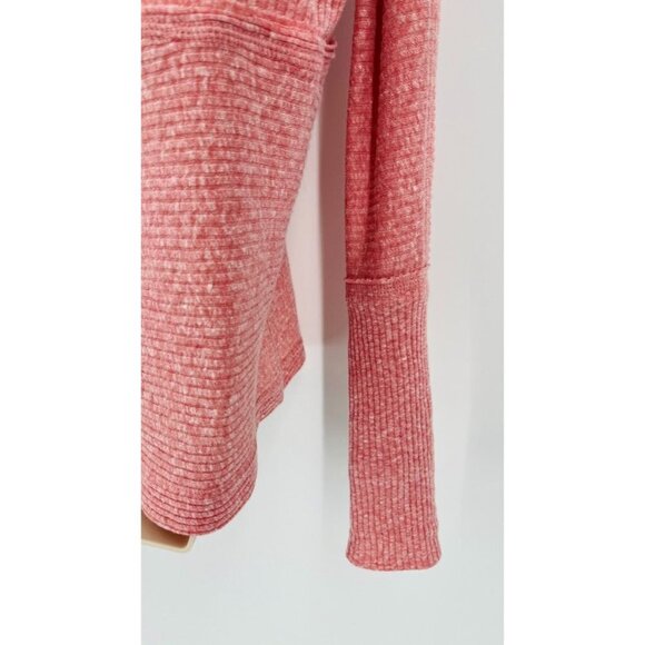 Free People We the Free Oversized Knit Tunic Top Pink Knit Size S Long Sleeve - Picture 9 of 12